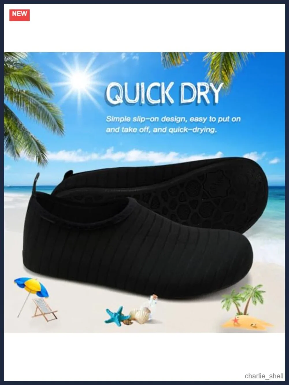 Quick-Dry Barefoot Aqua Socks Water Shoes Anti-Slip Swim Beach